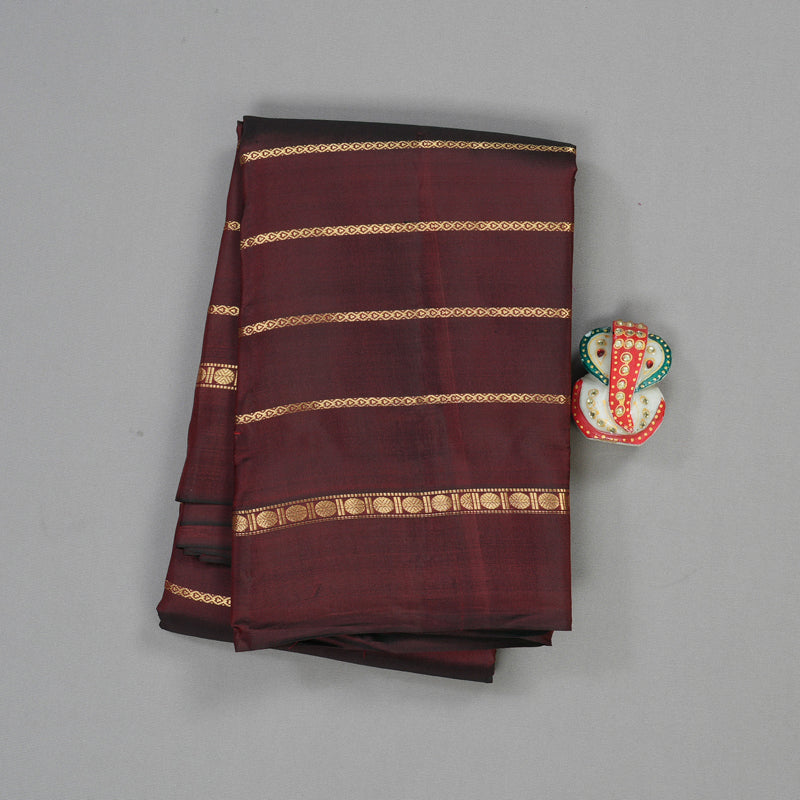 Hayagrivas Handloom Pure Kanjivaram Silk Saree in Regal Wine Maroon KBE450E24-3
