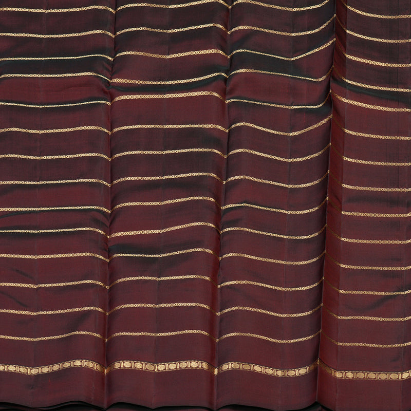 Hayagrivas Handloom Pure Kanjivaram Silk Saree in Regal Wine Maroon KBE450E24-3