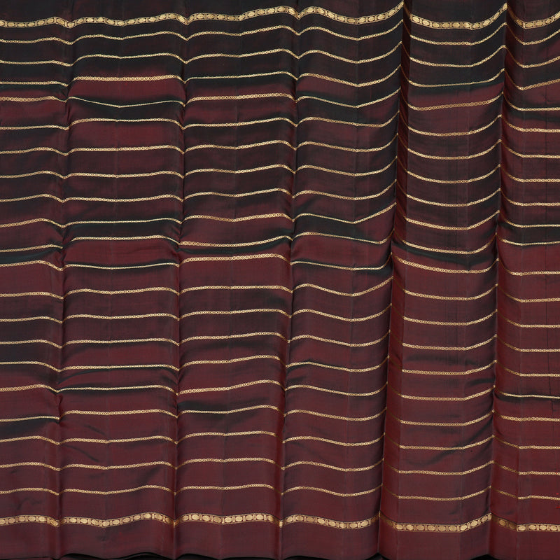 Hayagrivas Handloom Pure Kanjivaram Silk Saree in Regal Wine Maroon KBE450E24-3
