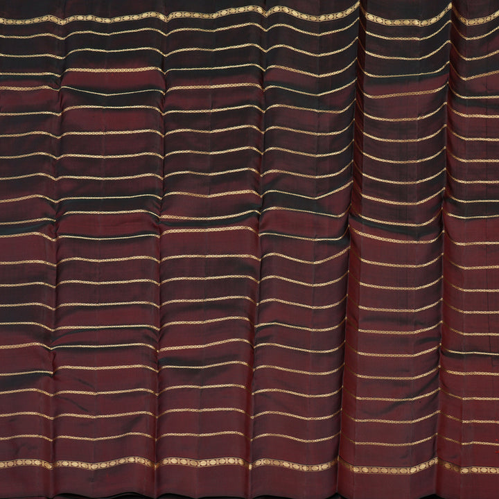 Hayagrivas Handloom Pure Kanjivaram Silk Saree in Regal Wine Maroon KBE450E24-3