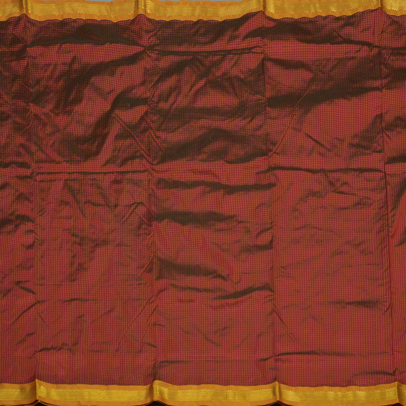 Hayagrivas Handloom Maroon Kanjivaram Ten Yards Silk Saree KBE452E2-2