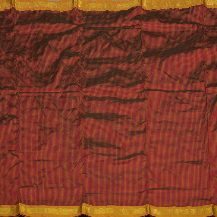 Hayagrivas Handloom Maroon Kanjivaram Ten Yards Silk Saree KBE452E2-2