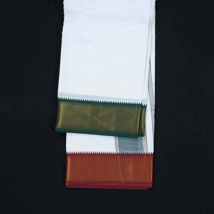 Hayagrivas Handloom 9*5 Cotton Dhothi KBE458E4-1