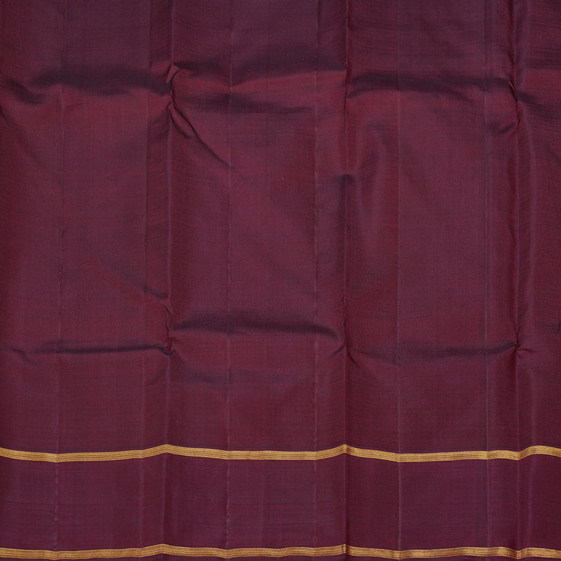 Hayagrivas Handloom Kanjivaram Silk Saree in Radiant Half White KBE45D7-1
