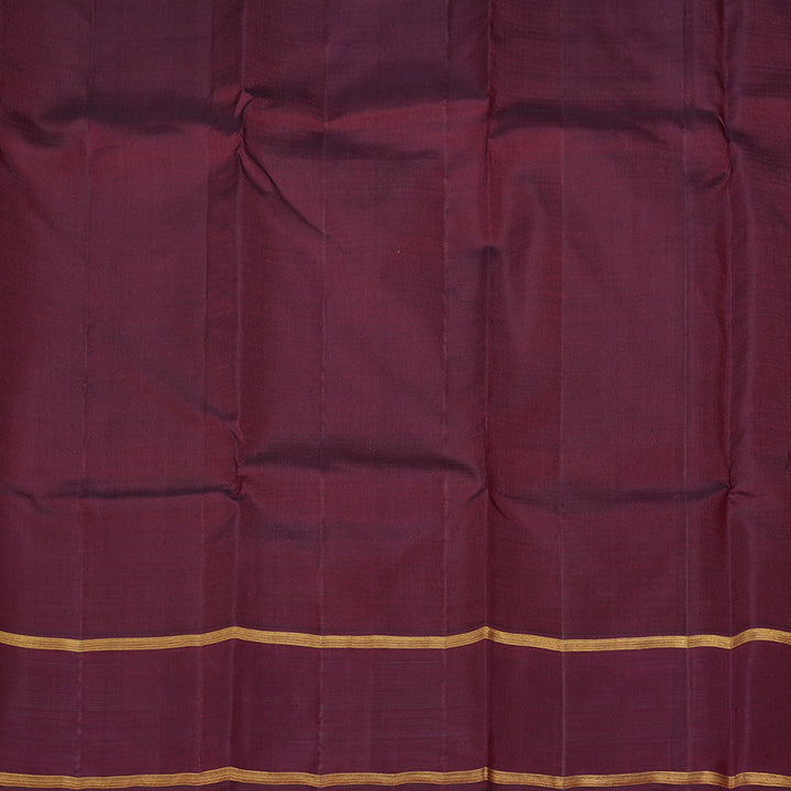 Hayagrivas Handloom Kanjivaram Silk Saree in Radiant Half White KBE45D7-1