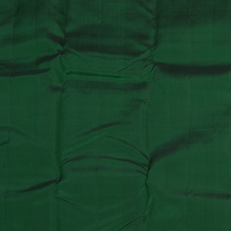 Hayagrivas Handloom Pure Kanjivaram Silk Saree in Charming Bottle Green KBE462F3-1