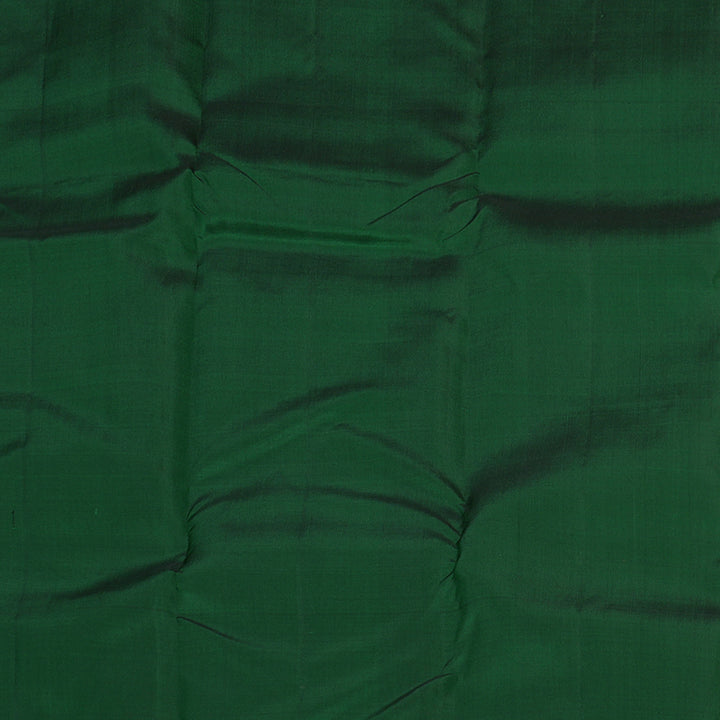 Hayagrivas Handloom Pure Kanjivaram Silk Saree in Charming Bottle Green KBE462F3-1