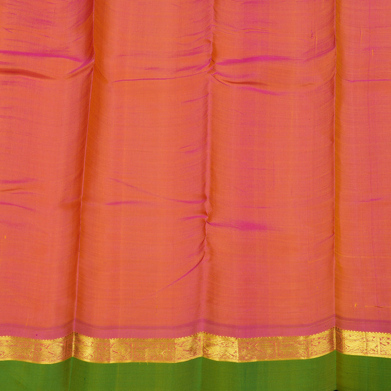 Hayagrivas Handloom Pure Kanjivaram Silk Saree in Attractive Yellow KBE462F6-3