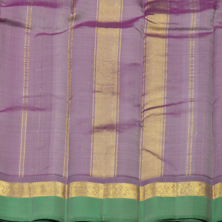 Hayagrivas Handloom Pure Kanjivaram Silk Saree in Elegant Half White KBE462F6-5