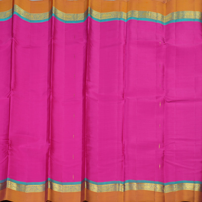 Hayagrivas Handloom Pure Kanjivaram Silk Saree in Elegant Pink KBE462F6-7