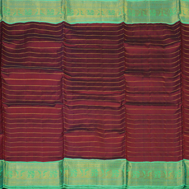 Hayagrivas Handloom Maroon Ten Yards Silk Madisar KBE463F8-1