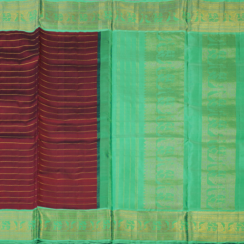 Hayagrivas Handloom Maroon Ten Yards Silk Madisar KBE463F8-1