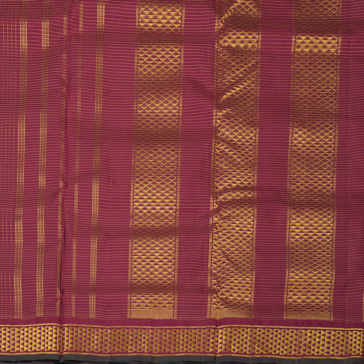 Hayagrivas Handloom Maroon Ten Yards Silk Madisar KBE463F9-1