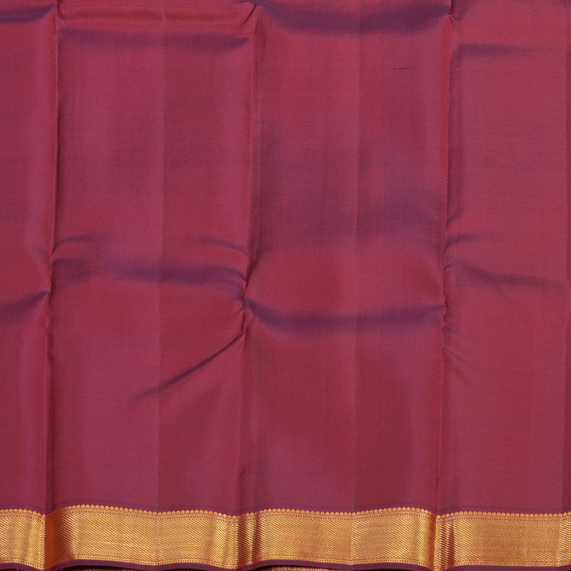 Hayagrivas Handloom Kanjivaram Silk Saree in Bright Orange KBE467F9-4