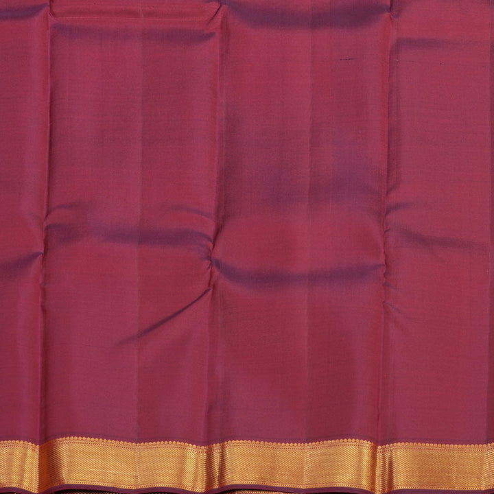 Hayagrivas Handloom Kanjivaram Silk Saree in Bright Orange KBE467F9-4