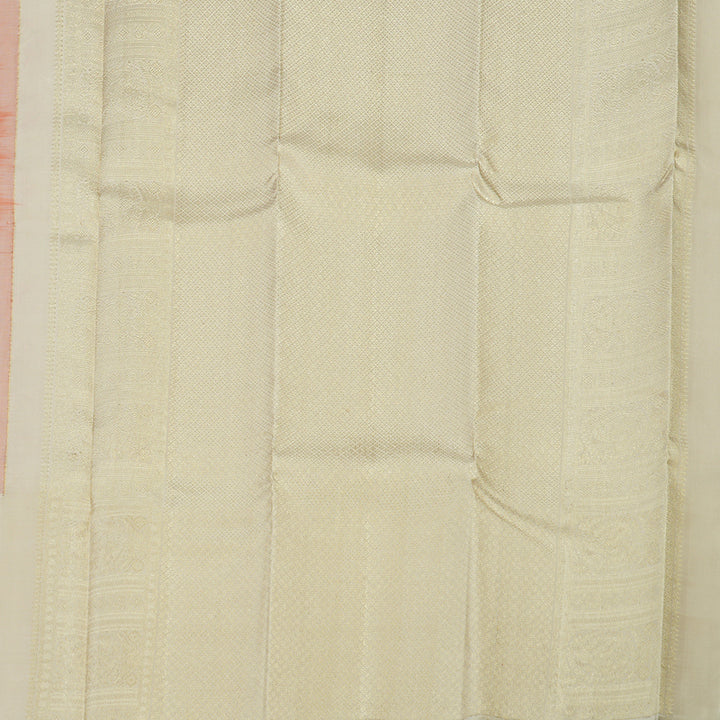 Hayagrivas Handloom Pure Kanjivaram Silk Saree in Vibrant Orange KBE468F2-1