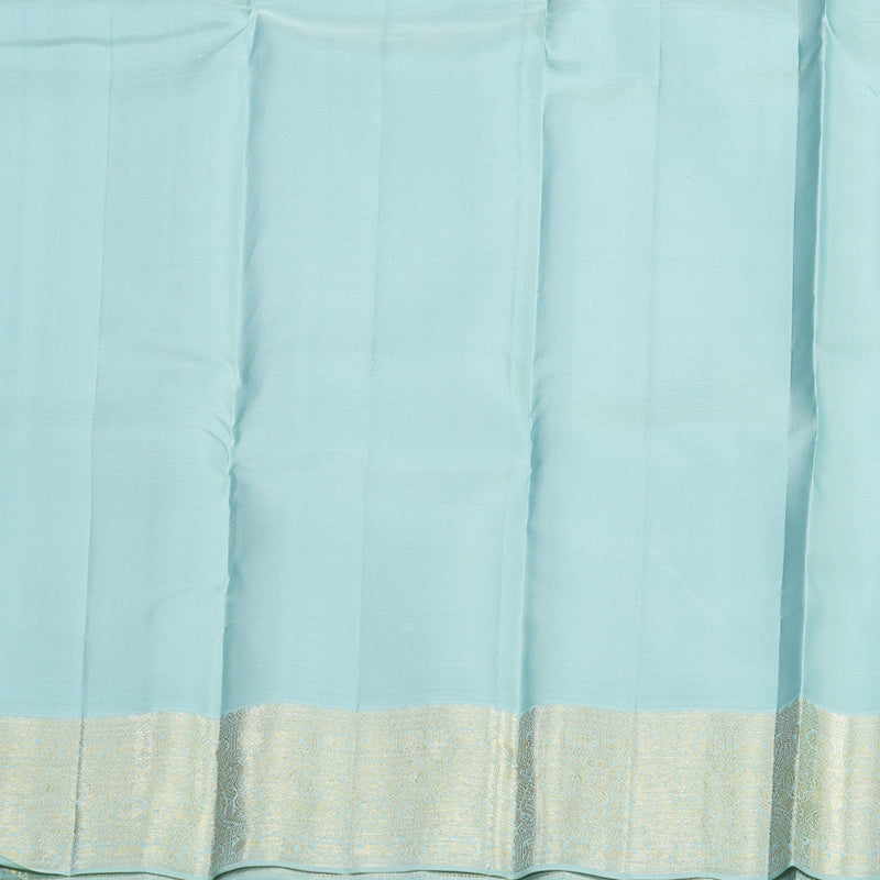 Hayagrivas Handloom Kanjivaram Silk Saree in Black with Korvai Contrast KBE468F6-3