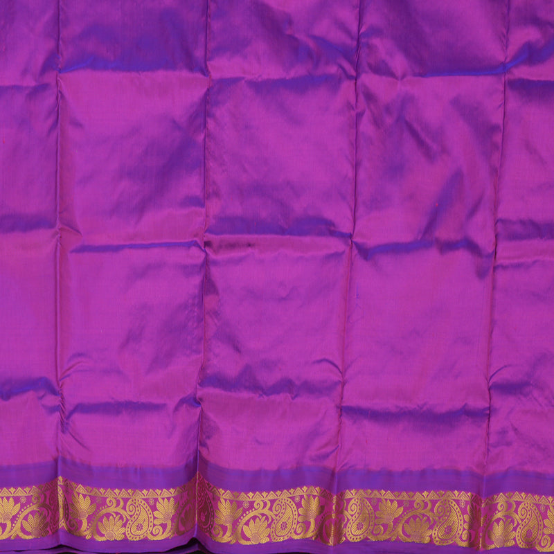 Hayagrivas Pure Kanjivaram Pattu Pavadai in Eye-catching Mild Pista Green KBE469F11-5