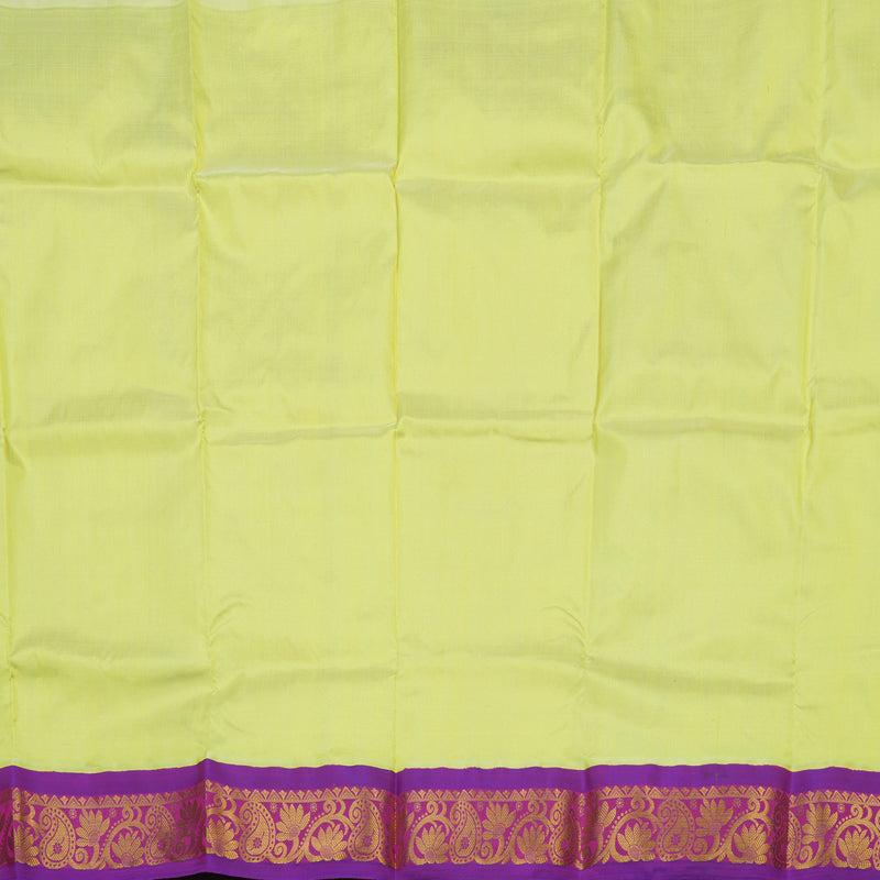 Hayagrivas Pure Kanjivaram Pattu Pavadai in Eye-catching Mild Pista Green KBE469F11-5