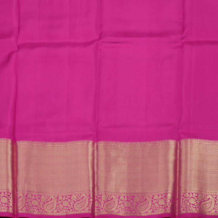 Hayagrivas Handloom Sampanga Yellow Kanjivaram Silk Pattu Pavadai KBE469F27-5
