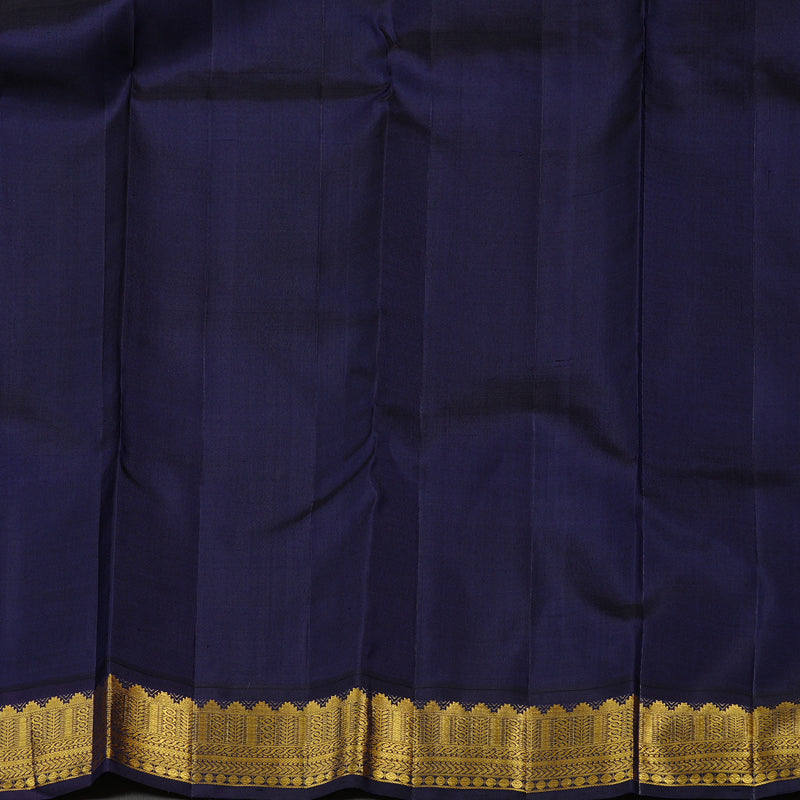 Hayagrivas Handloom Kanjivaram Silk Saree in Mesmerizing Fluorescent Green KBE46D10-1