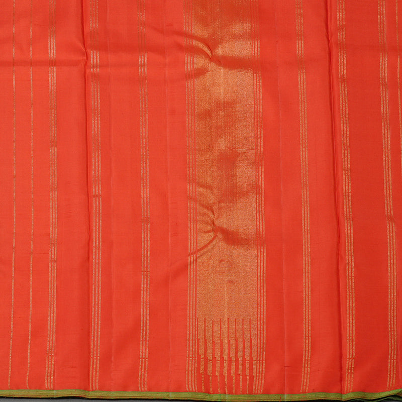 Hayagrivas Handloom Kanjivaram Silk Saree in Stunning Half White KBE46D12-1