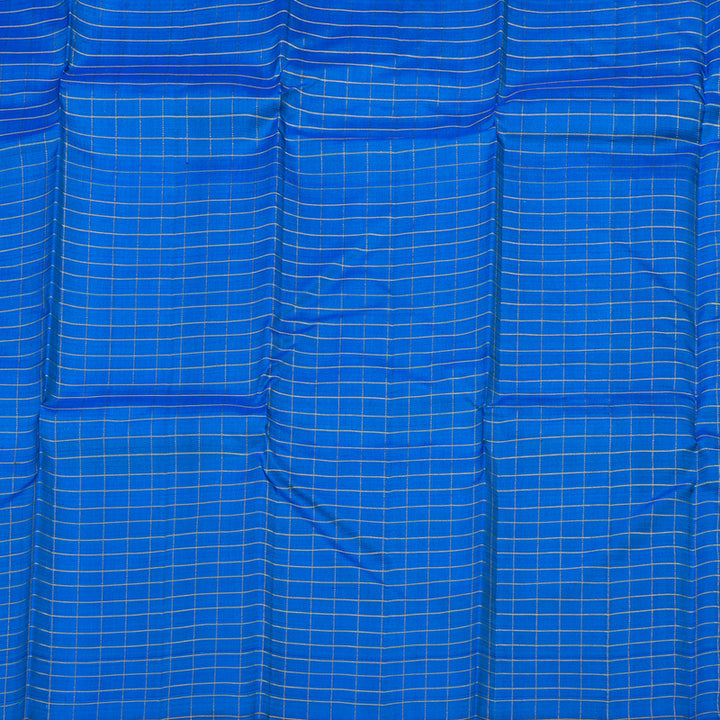 Hayagrivas Handloom Pure Kanjivaram Silk Saree in refreshing Blue KBE46D3-1