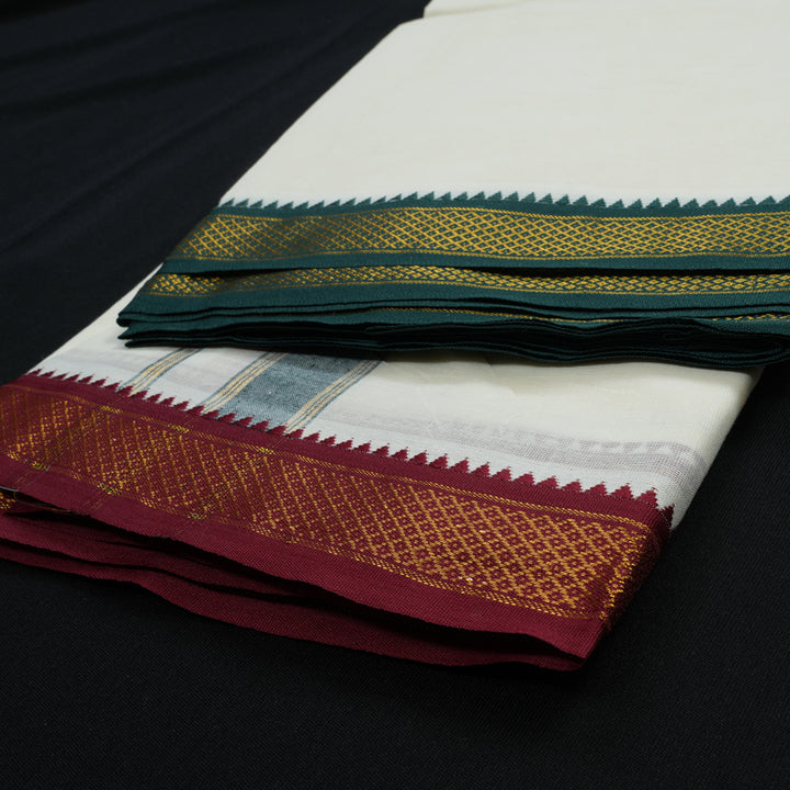 Hayagrivas Handloom 9*5 Cotton Dhoti 5 Kan KBE470F1-1