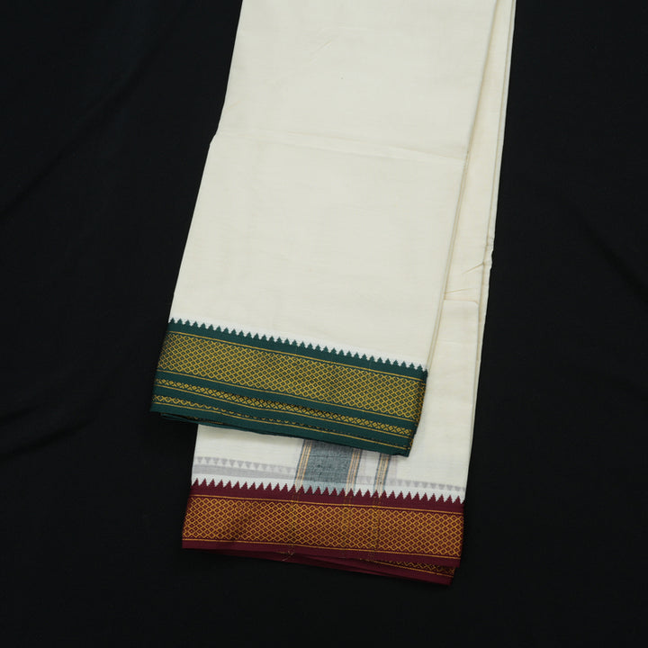 Hayagrivas Handloom 9*5 Cotton Dhoti 7 Kan KBE470F2-1