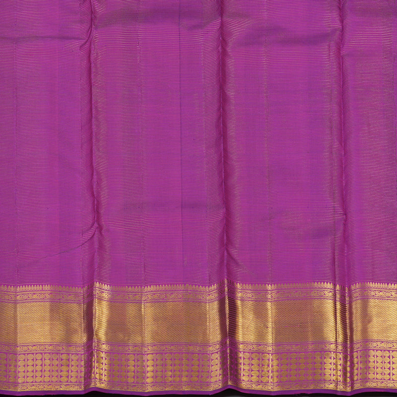 Hayagrivas Handloom Purple Kanjivaram Silk Saree KBE477F1-1