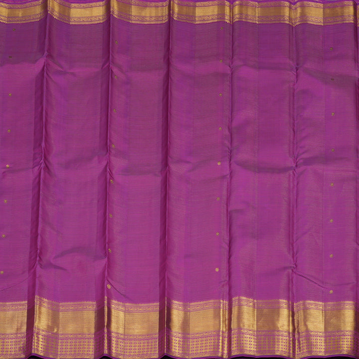Hayagrivas Handloom Purple Kanjivaram Silk Saree KBE477F1-1