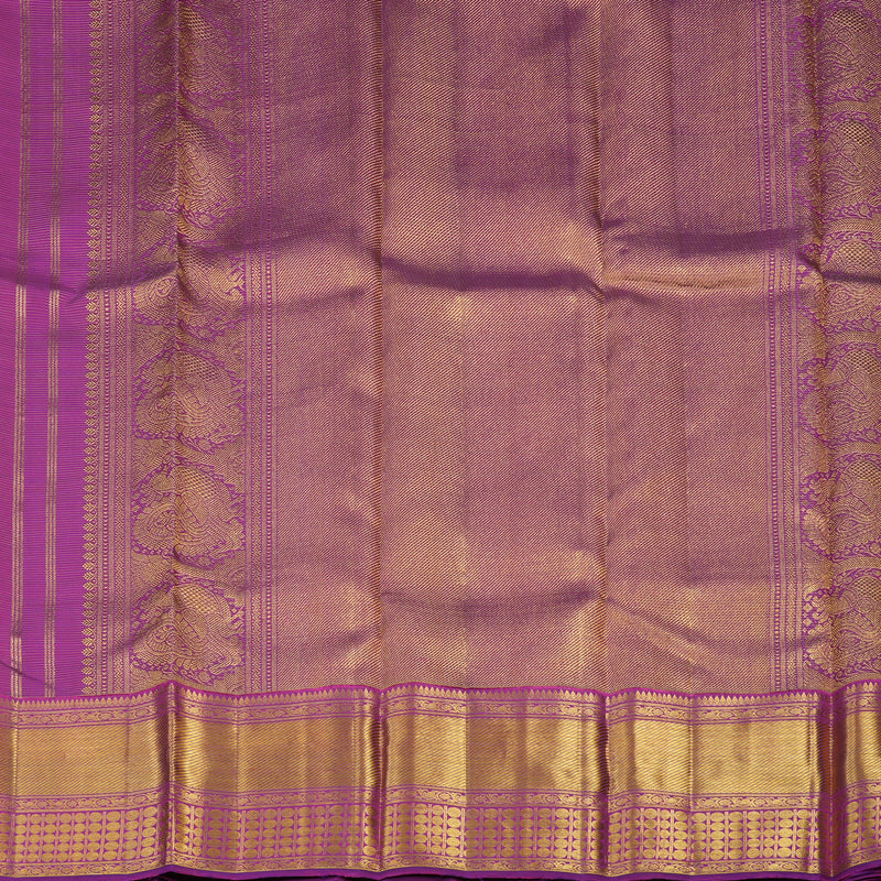 Hayagrivas Handloom Purple Kanjivaram Silk Saree KBE477F1-1