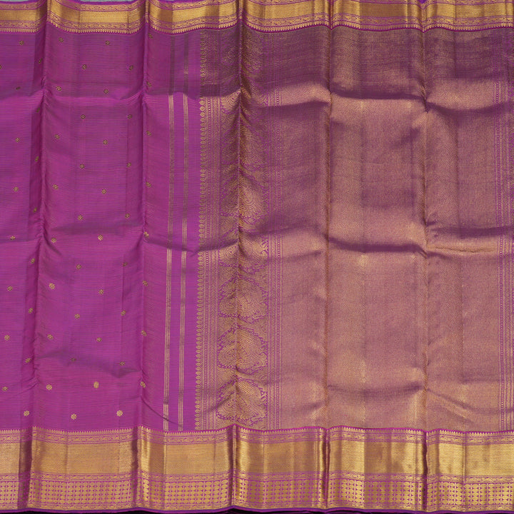 Hayagrivas Handloom Purple Kanjivaram Silk Saree KBE477F1-1