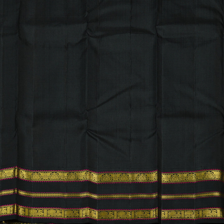 Hayagrivas Handloom Kanjivaram Silk Saree in Eye-catching Yellow KBE47D4-1