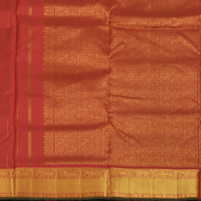 Hayagrivas Handloom Red Ten Yards Silk Madisar KBE47D7-1