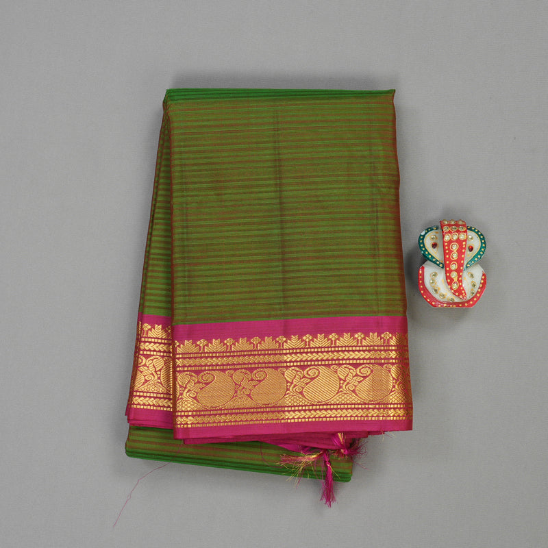 Hayagrivas Handloom Pure Kanjivaram Silk Saree in Exquisite Mandhalir KBE483F1-16