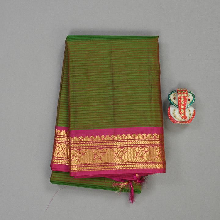 Hayagrivas Handloom Pure Kanjivaram Silk Saree in Exquisite Mandhalir KBE483F1-16
