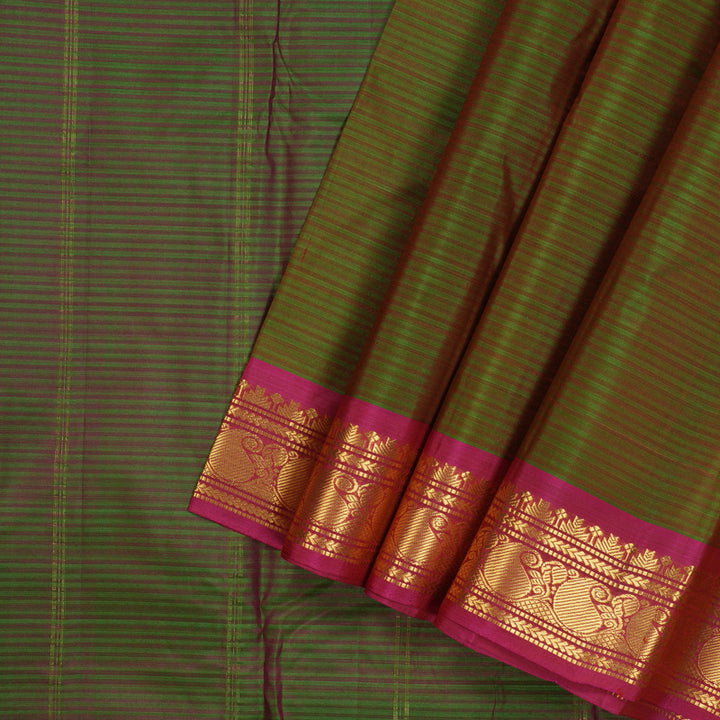 Hayagrivas Handloom Pure Kanjivaram Silk Saree in Exquisite Mandhalir KBE483F1-16