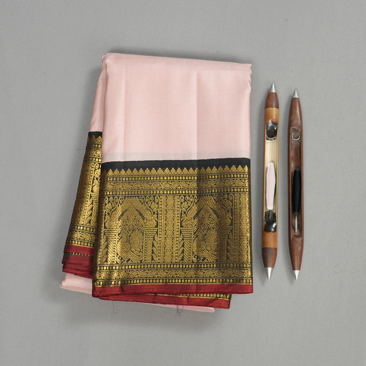 Hayagrivas Handloom Contrast Kanjivaram Silk Saree KBE485F2-1