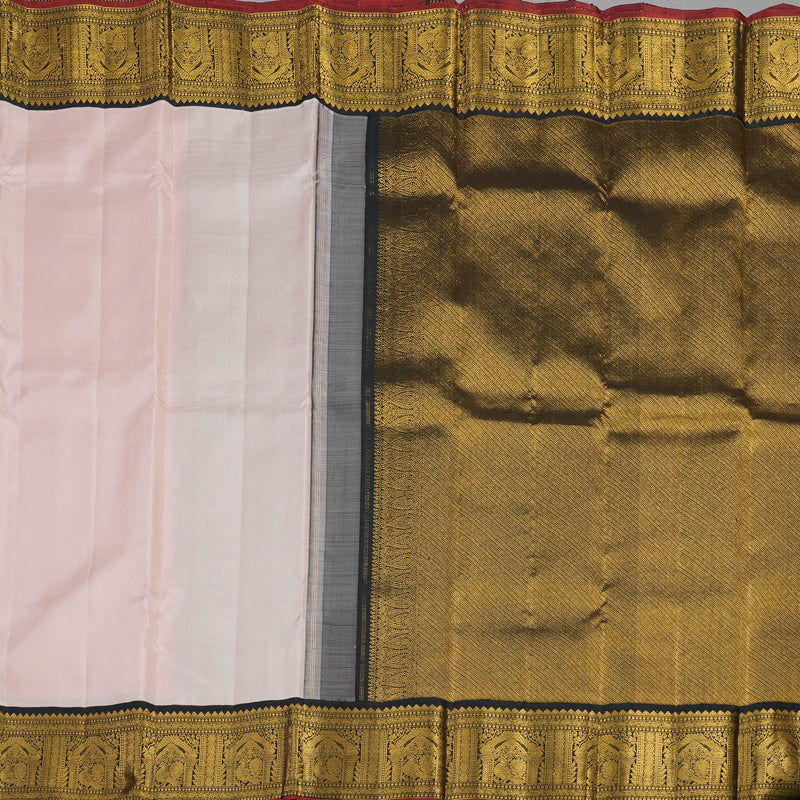 Hayagrivas Handloom Contrast Kanjivaram Silk Saree KBE485F2-1