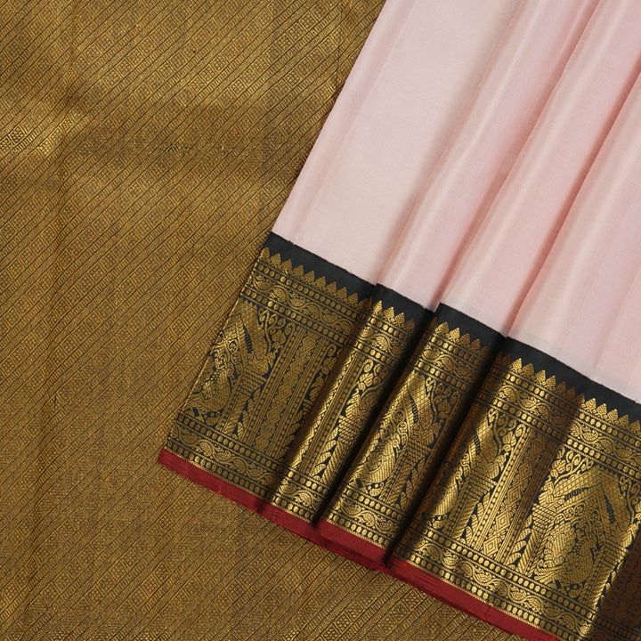 Hayagrivas Handloom Contrast Kanjivaram Silk Saree KBE485F2-1