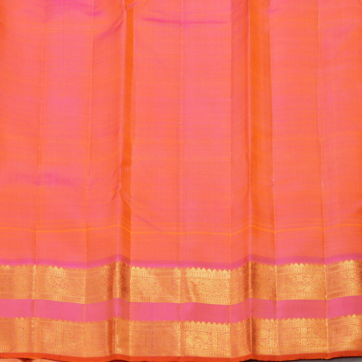 Hayagrivas Handloom Kanjivaram Silk Saree in Yellow With Retta Pettu KBE486F1-2