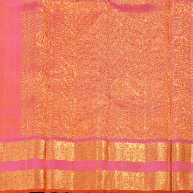 Hayagrivas Handloom Kanjivaram Silk Saree in Yellow With Retta Pettu KBE486F1-2