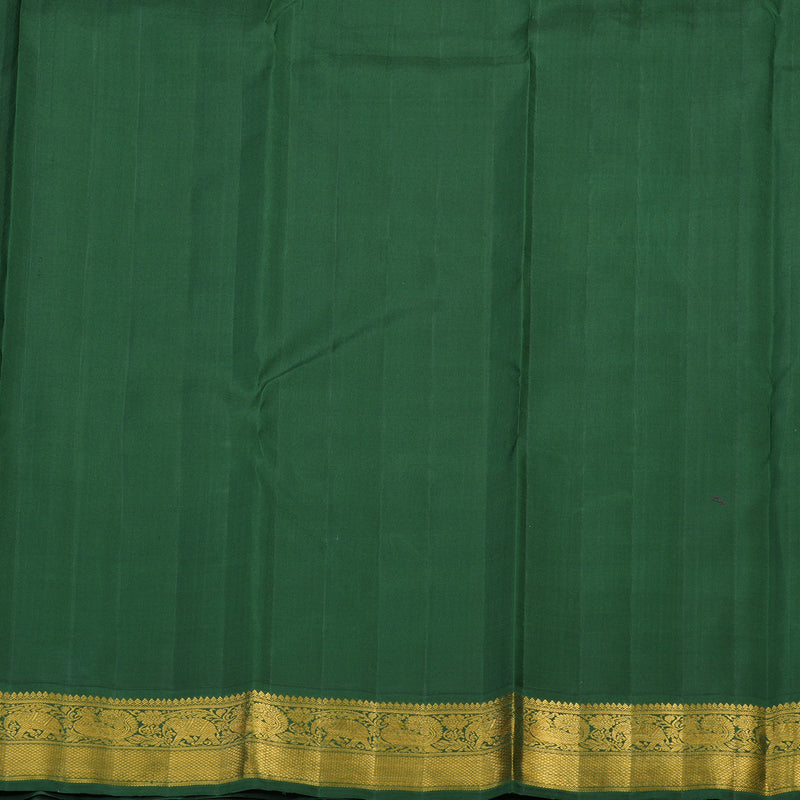 Hayagrivas Handloom Kanjivaram Silk Saree With Sky Blue And Green KBE486F2-2