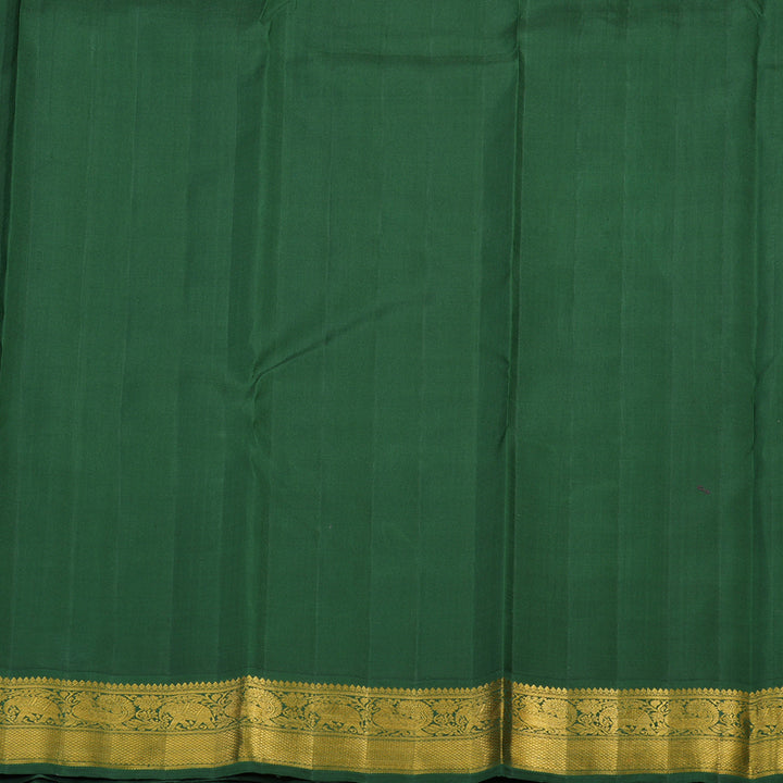 Hayagrivas Handloom Kanjivaram Silk Saree With Sky Blue And Green KBE486F2-2