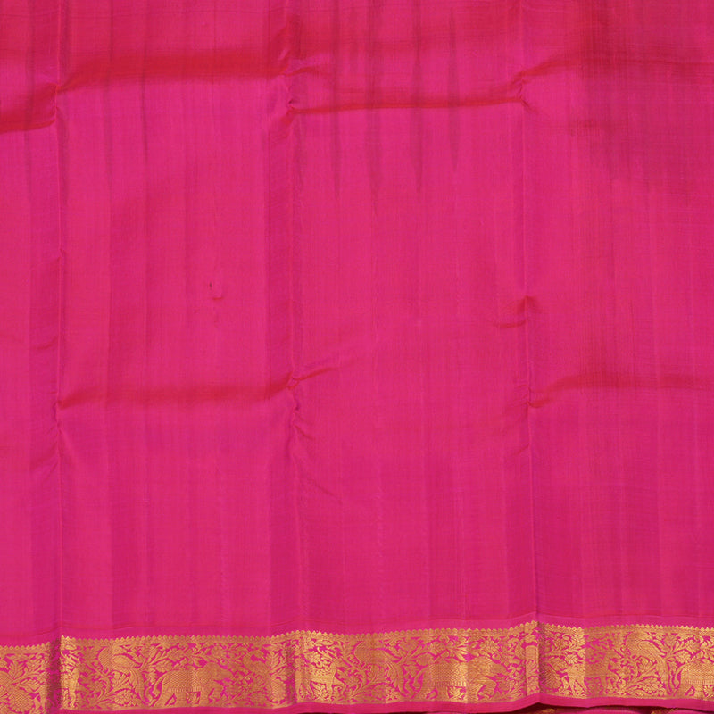 Hayagrivas Handloom Pure Kanjivaram Silk Saree in Glamorous Dark Blue KBE486F2-3
