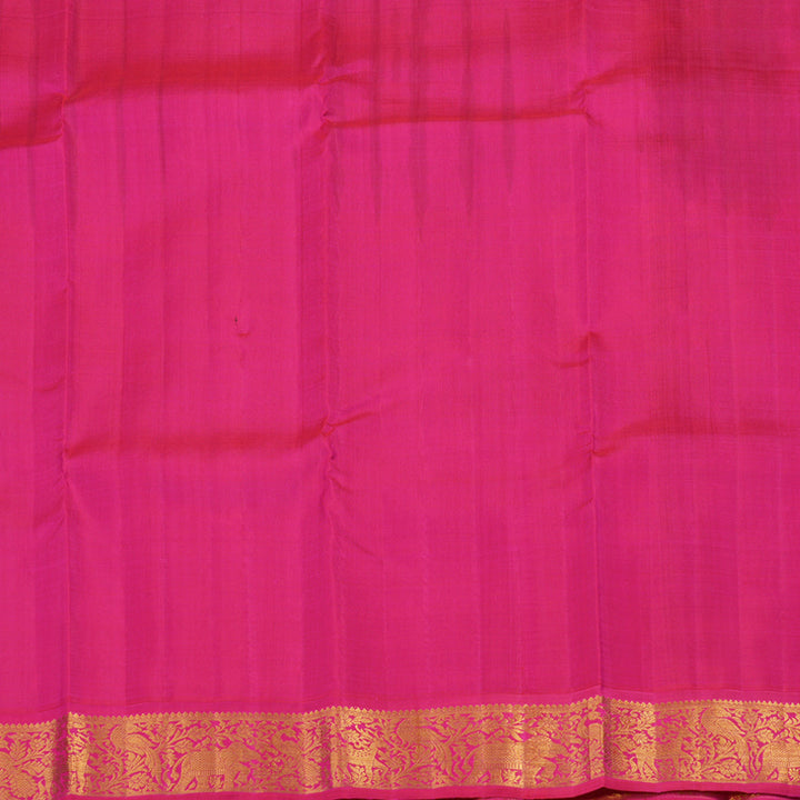 Hayagrivas Handloom Pure Kanjivaram Silk Saree in Glamorous Dark Blue KBE486F2-3
