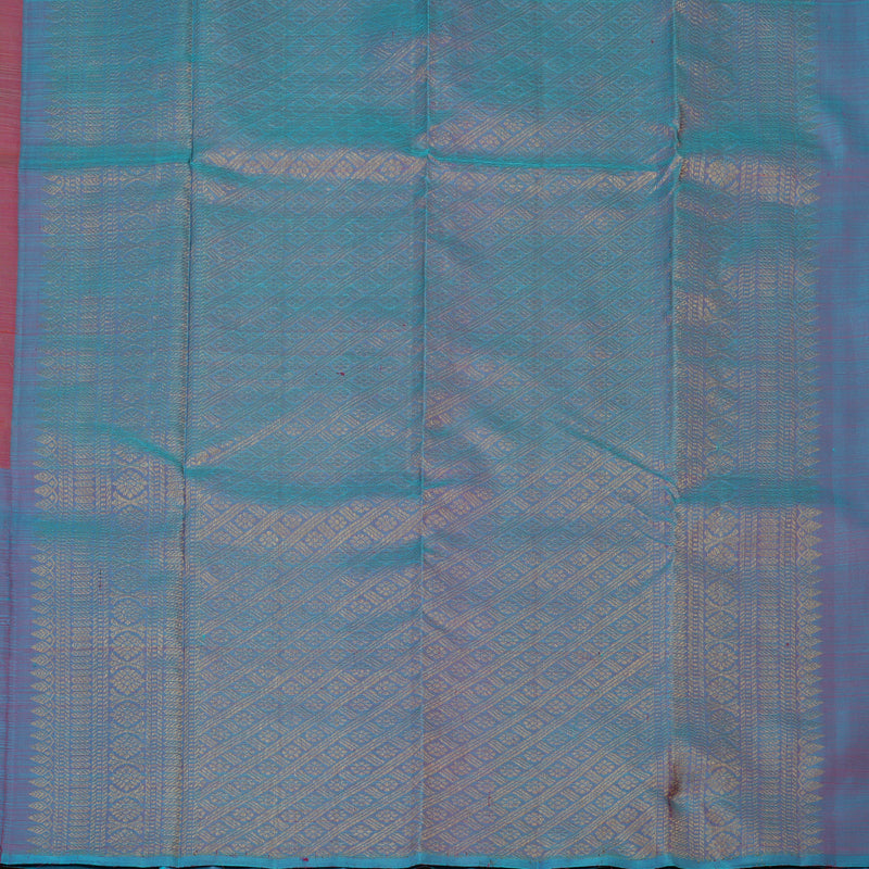 Hayagrivas Handloom Reddish-Pink Kanjivaram Silk Saree KBE488F3-9