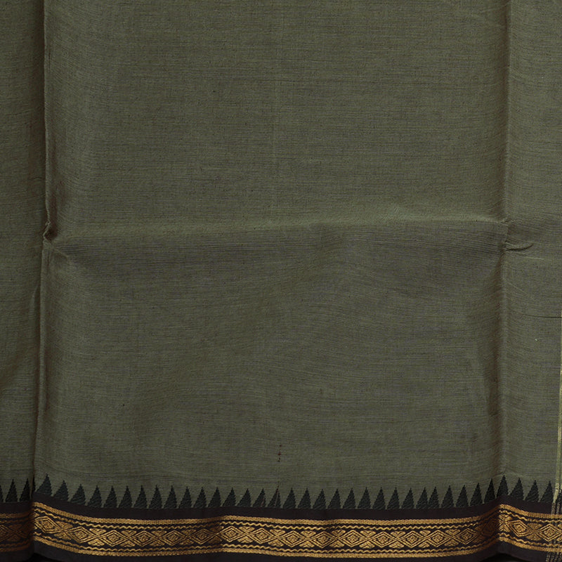Hayagrivas Handloom Pure Cotton Saree in Elegant Ash Grey KBE48D1-11