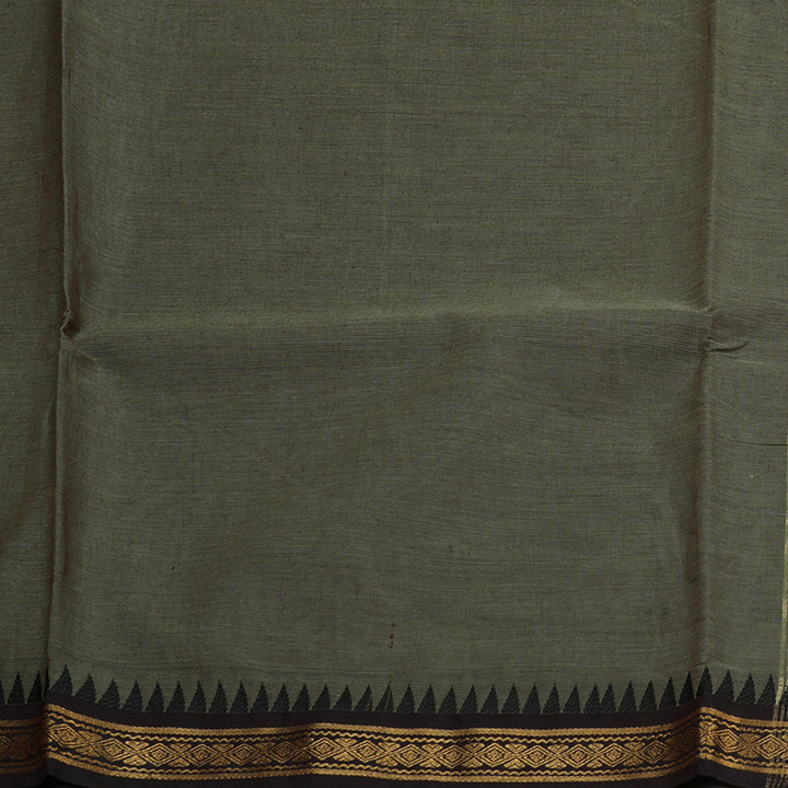 Hayagrivas Handloom Pure Cotton Saree in Elegant Ash Grey KBE48D1-11